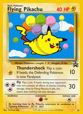 Flying Pikachu card from WoTC Promo