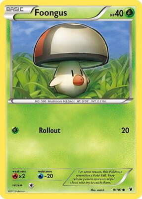 Foongus card from Noble Victories
