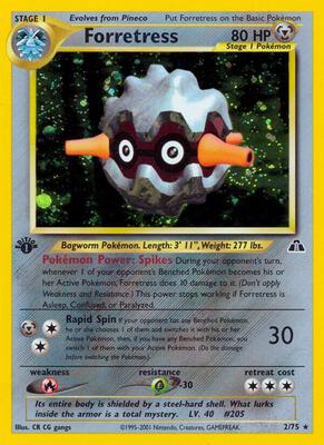 Forretress (2) card from Neo Discovery