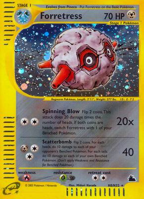 Forretress (H8) card from Skyridge