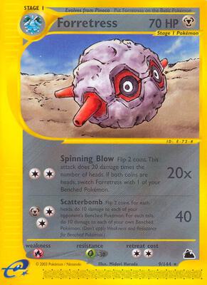 Forretress (9) card from Skyridge