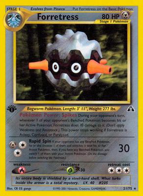 Forretress (21) card from Neo Discovery