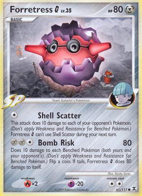 Forretress G card from Rising Rivals