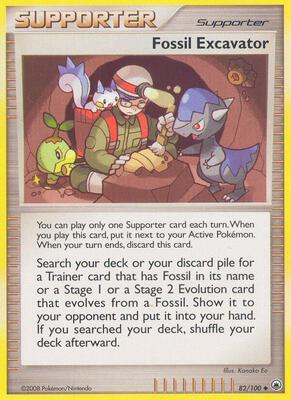 Fossil Excavator card from Majestic Dawn