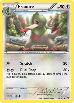 Fraxure card from Noble Victories