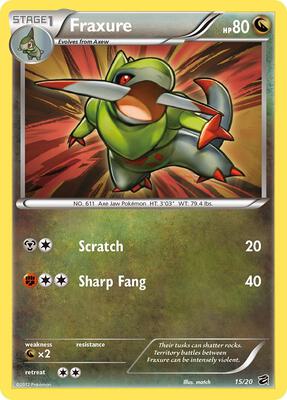 Fraxure (15) card from Dragon Vault