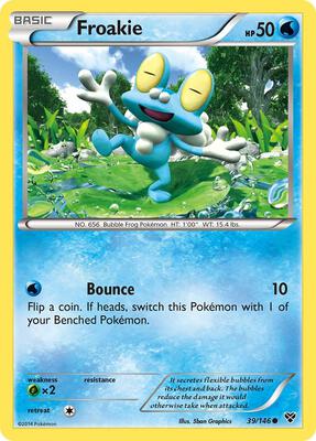 Froakie card from XY Base Set