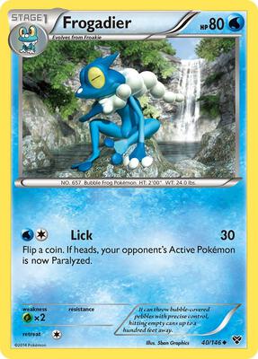 Frogadier card from XY Base Set