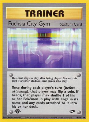 Fuchsia City Gym card from Gym Challenge