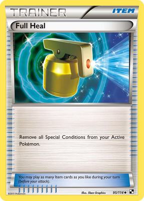 Full Heal card from Black and White