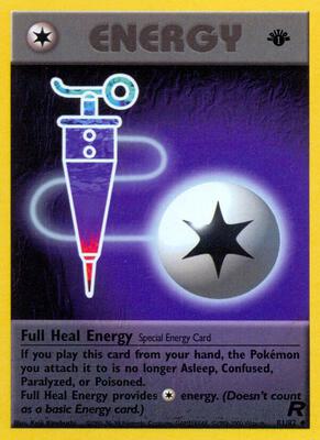 Full Heal Energy card from Team Rocket