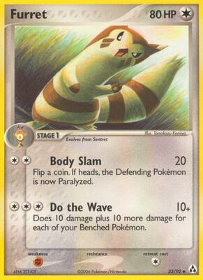 Furret card from EX Legend Maker