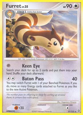 Furret card from Secret Wonders