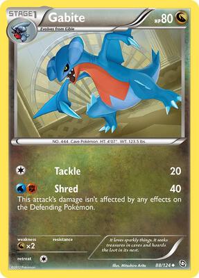 Gabite (88) card from Dragons Exalted