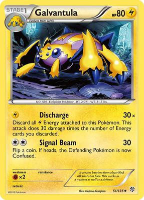 Galvantula card from Plasma Storm