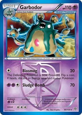 Garbodor (Team Plasma) (66) card from Plasma Storm