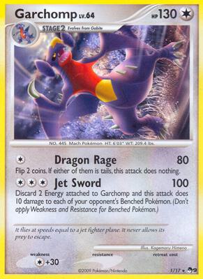 Garchomp card from POP Series 9