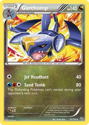 Garchomp (91) card from Dragons Exalted