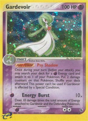Gardevoir card from EX Ruby and Sapphire