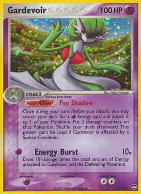 Gardevoir card from EX Power Keepers