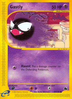 Gastly card from Skyridge