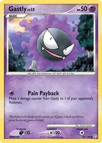 Gastly card from Diamond and Pearl