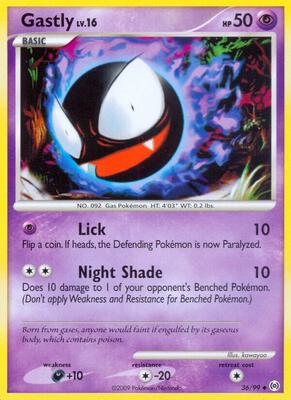 Gastly (36) card from Arceus