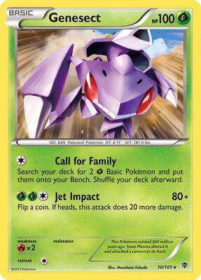 Genesect card from Plasma Blast