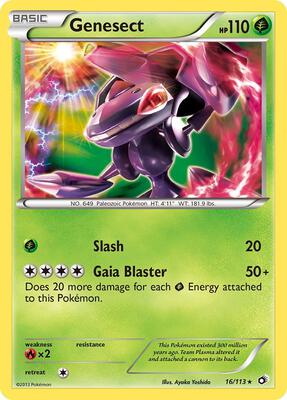 Genesect card from Legendary Treasures