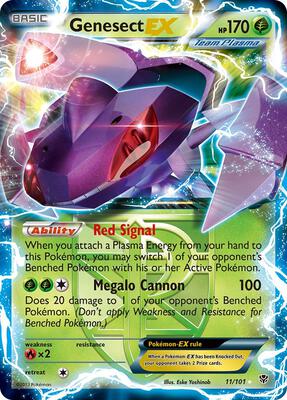 Genesect EX (Team Plasma) card from Plasma Blast