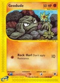Geodude card from Expedition
