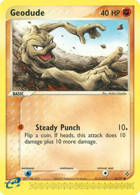 Geodude - 56/97 card from EX Dragon