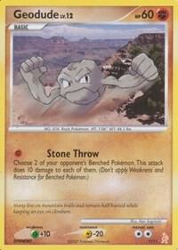 Geodude card from DP Trainer Kit: Manaphy & Lucario