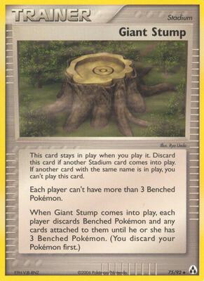 Giant Stump card from EX Legend Maker