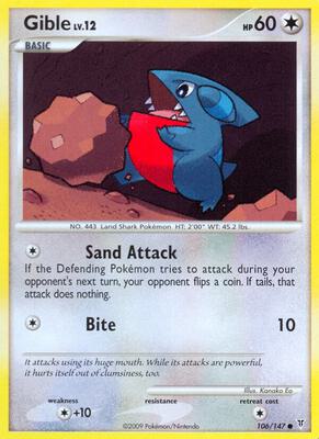 Gible card from Supreme Victors