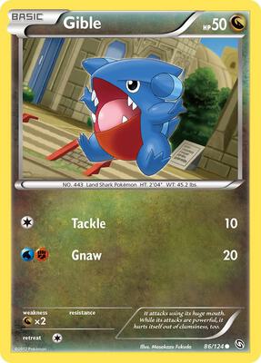 Gible (86) card from Dragons Exalted