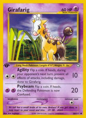 Girafarig card from Neo Genesis