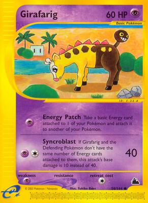 Girafarig card from Skyridge