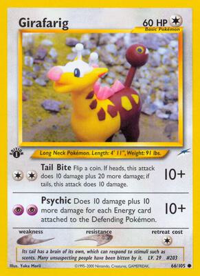 Girafarig card from Neo Destiny