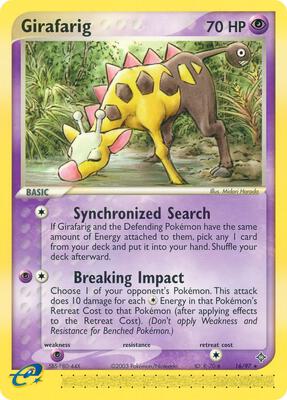 Girafarig card from EX Dragon
