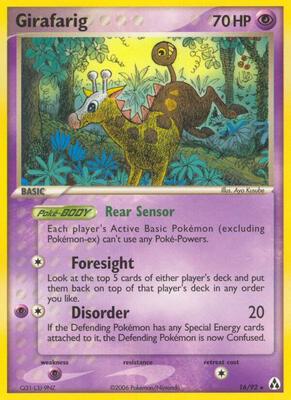 Girafarig card from EX Legend Maker