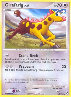 Girafarig card from Mysterious Treasures