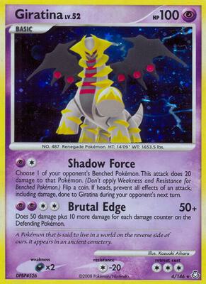 Giratina card from Legends Awakened