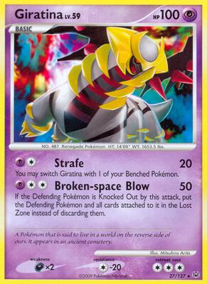 Giratina (27) card from Platinum