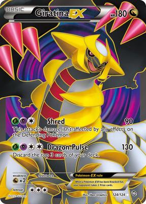 Giratina EX (124 Full Art) card from Dragons Exalted