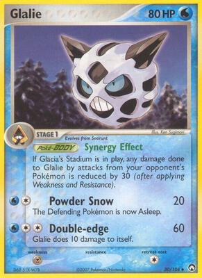 Glalie card from EX Power Keepers