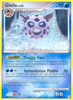 Glalie card from Mysterious Treasures