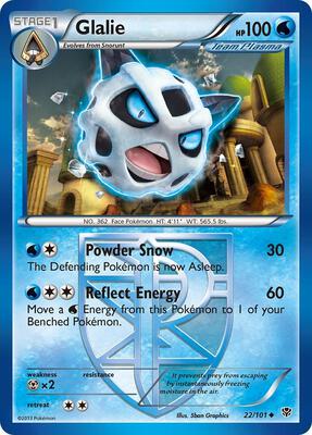 Glalie (Team Plasma) card from Plasma Blast