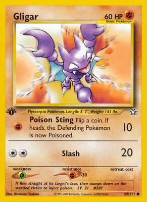 Gligar card from Neo Genesis