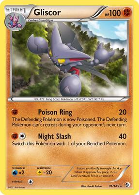Gliscor card from Boundaries Crossed